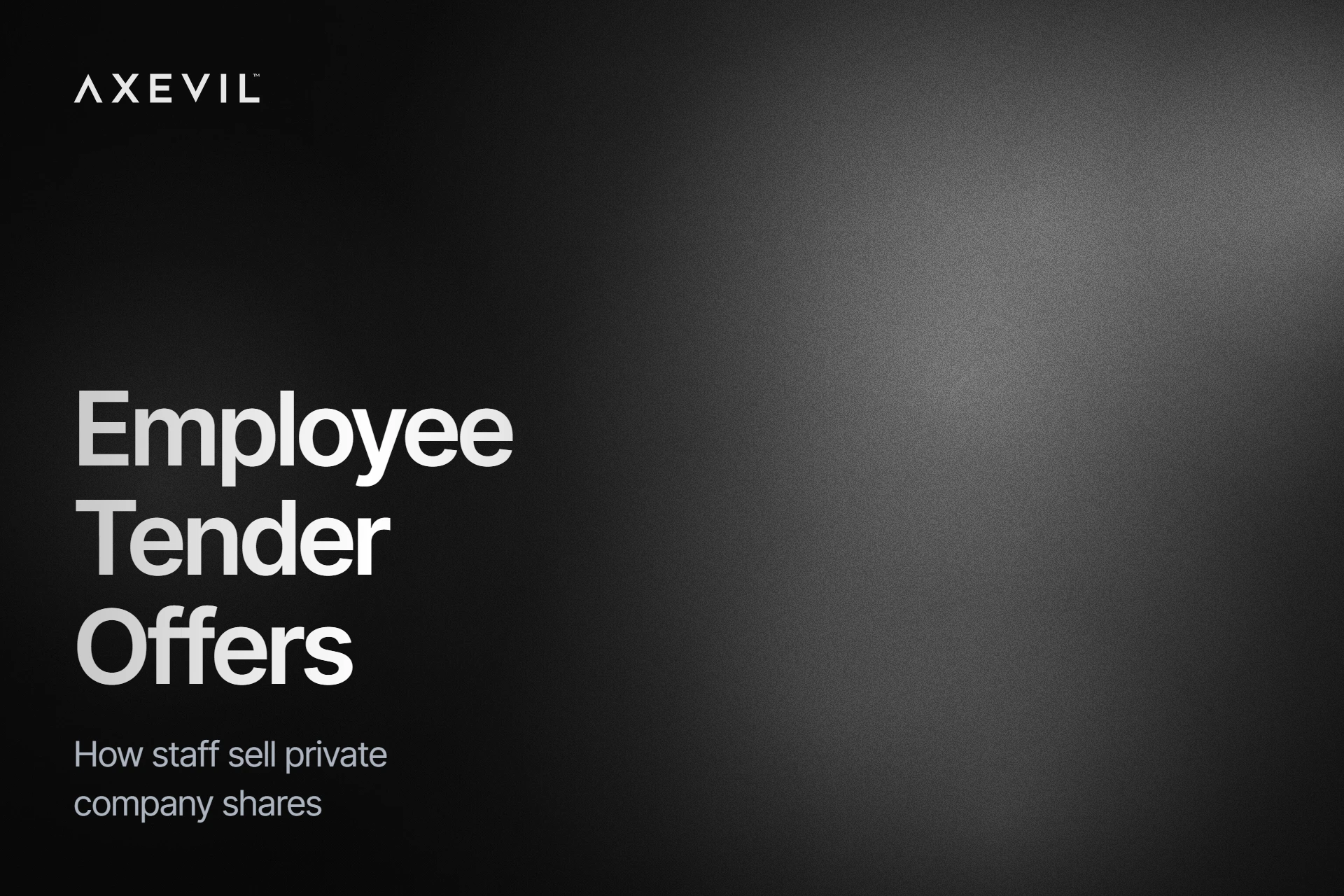 Cover: "Employee Tender Offers" set over a soft aurora gradient.