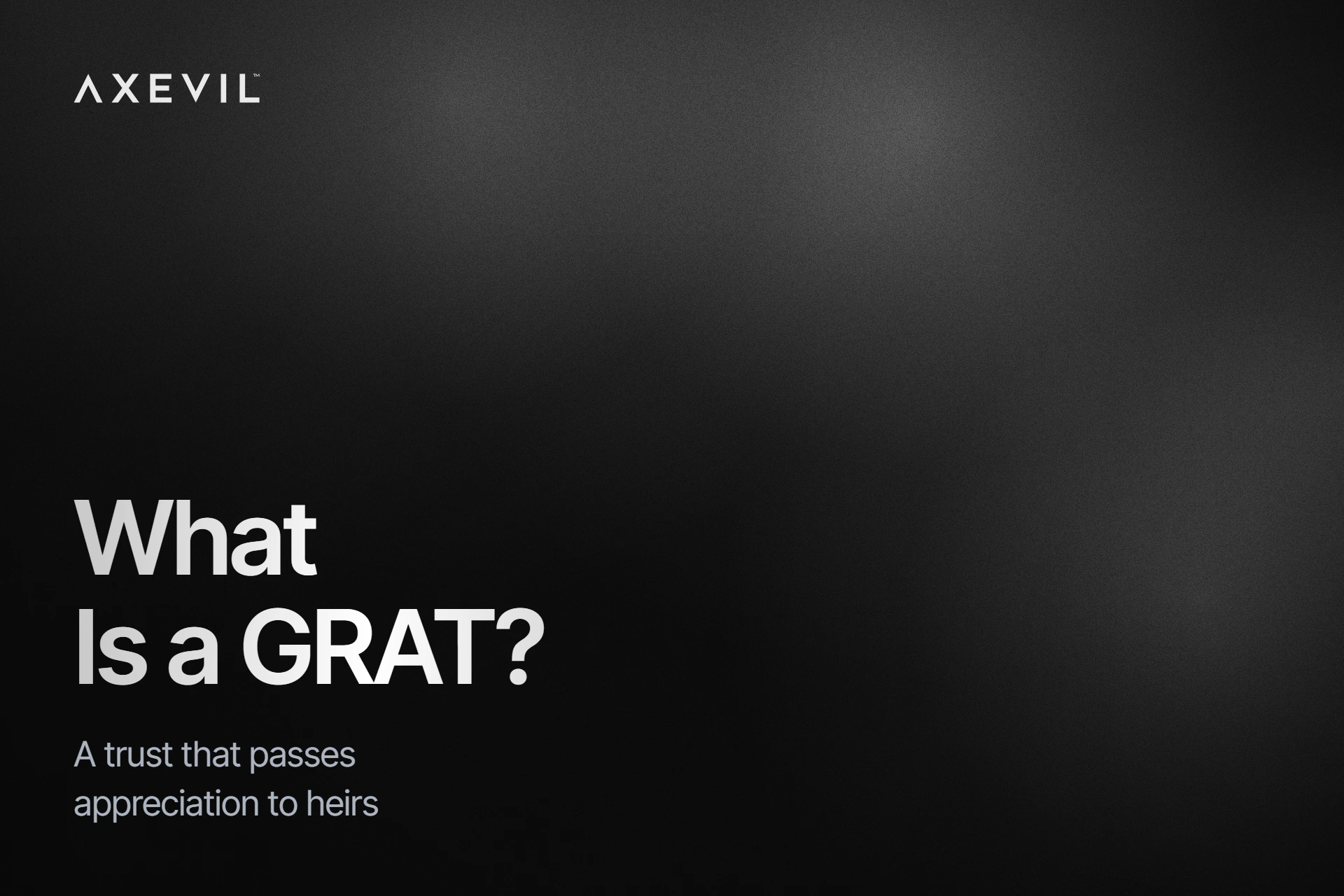 Cover: "What Is a GRAT?" set over a soft aurora gradient.