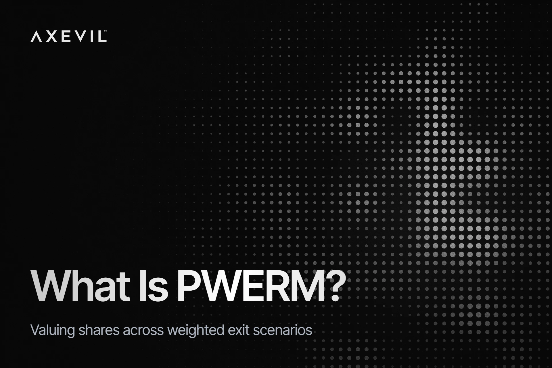 Cover: "What Is PWERM?" set over a soft dot-matrix field.